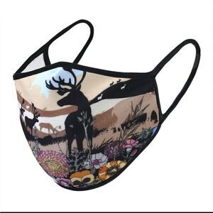 Elk Deer Black Face mask